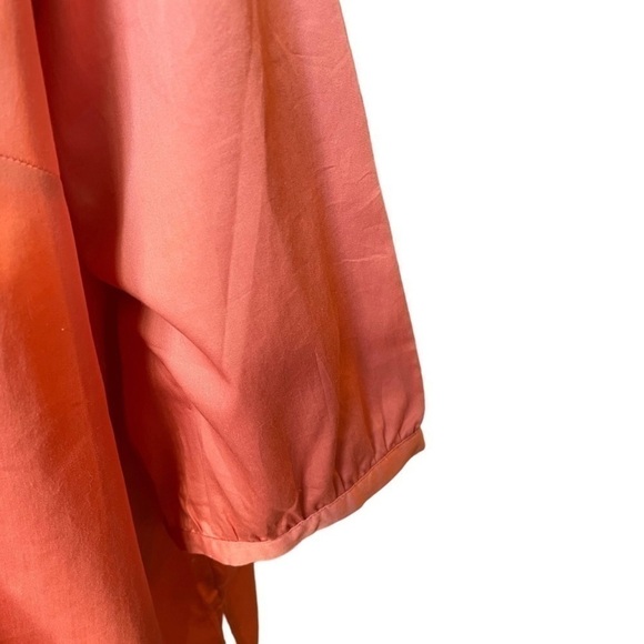 D & co. 100% Cotton 3/4 Sleeve Top Coral 2X - Picture 4 of 7